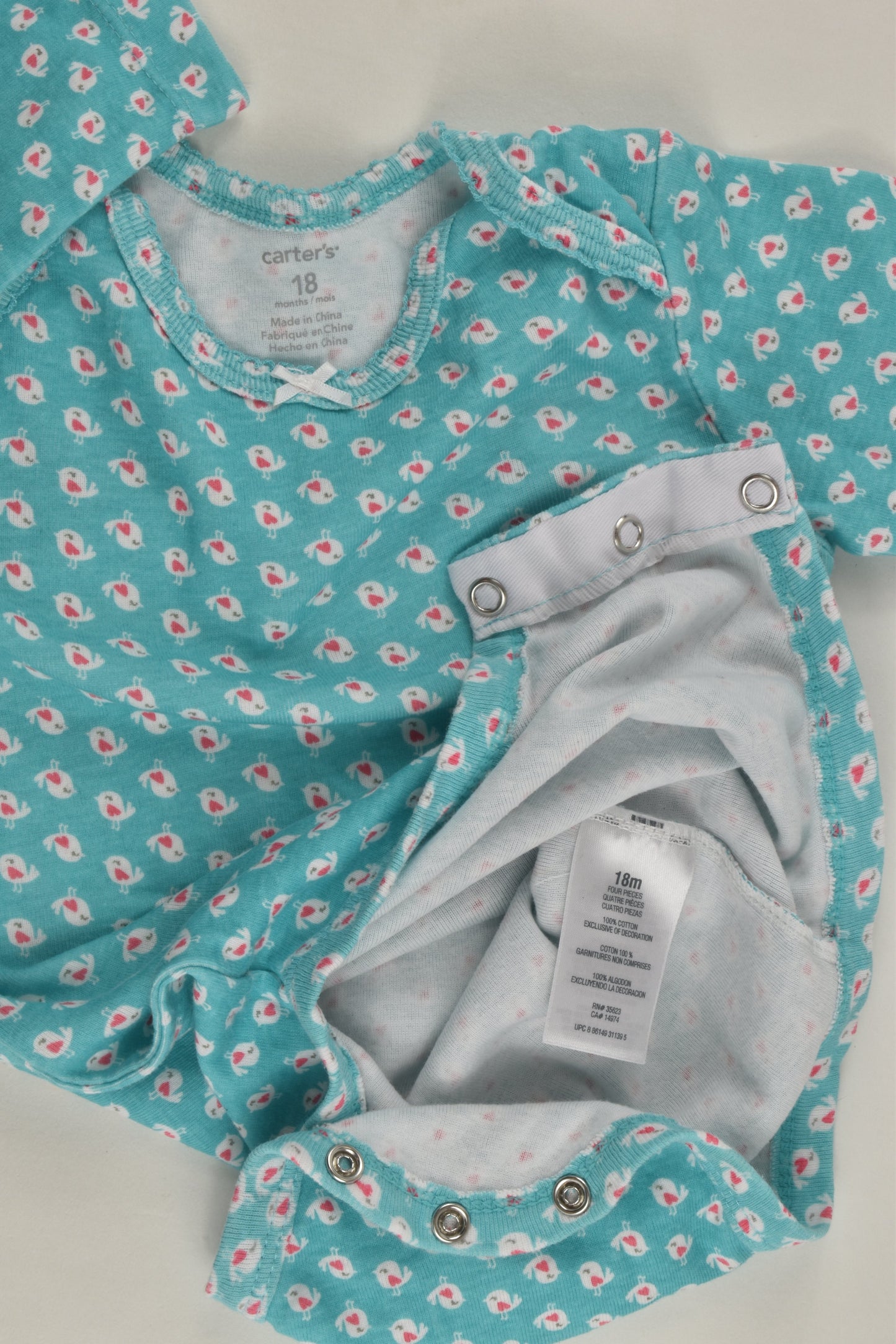 Carter's Size 1 (18 months) Bird Bodysuit