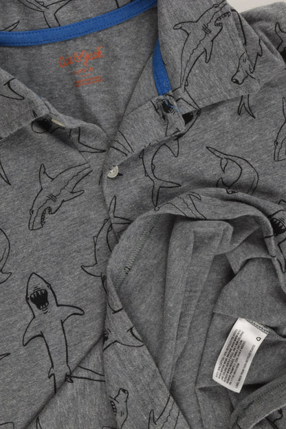 Cat & Jack Size 12-14 Shark Polo Shirt
