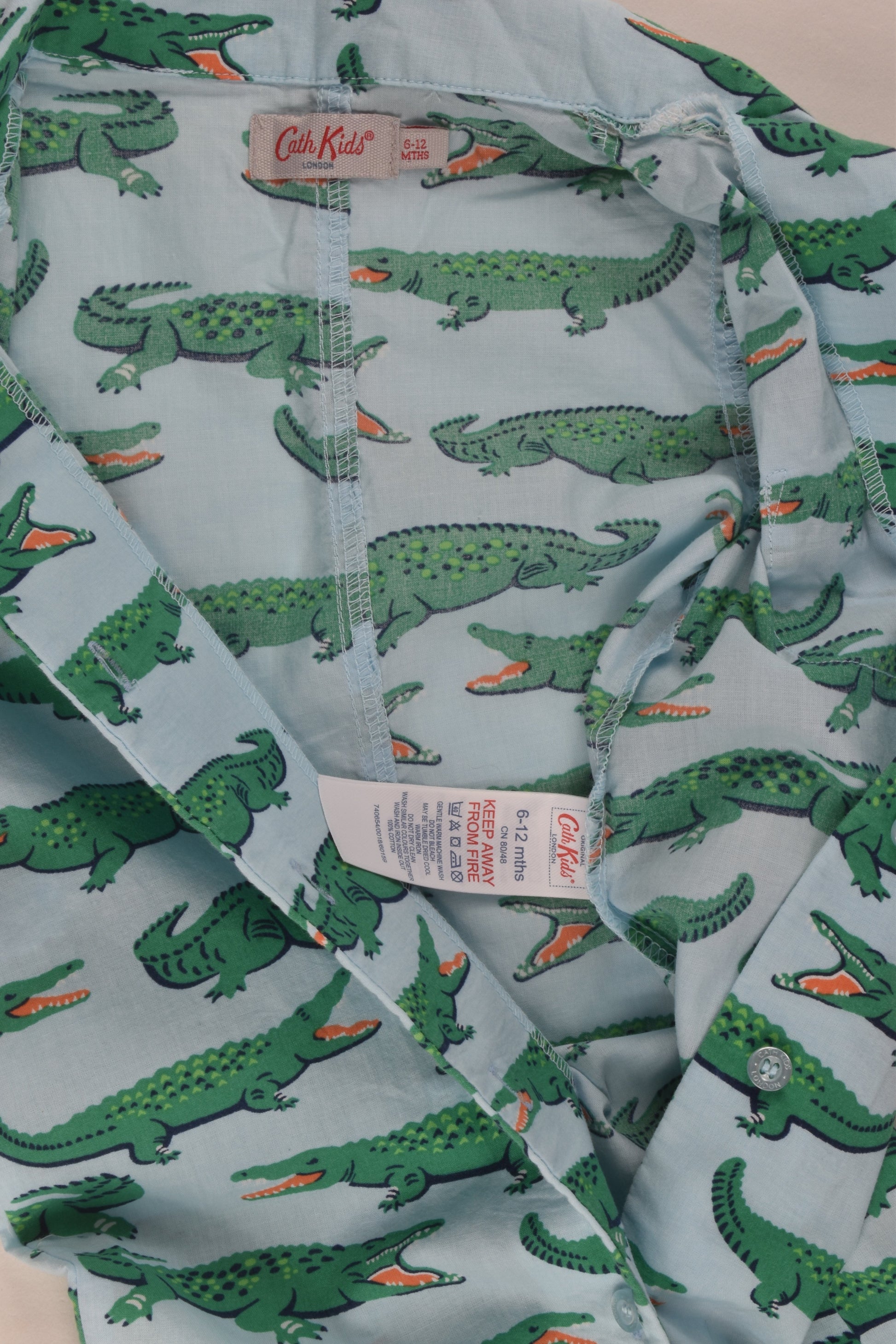 Cath Kids London Size 0 Crocodiles Romper