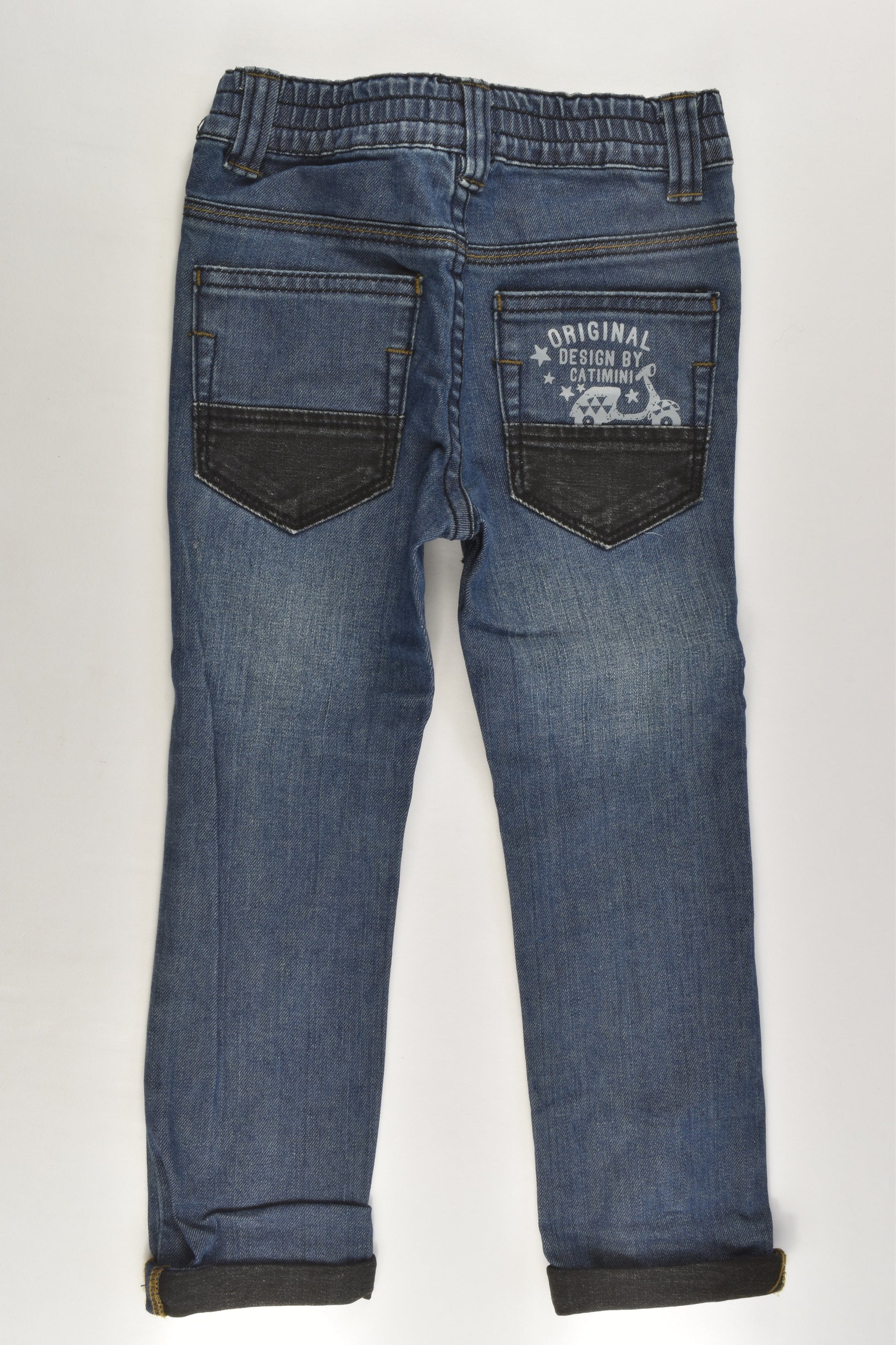 Catimini (France) Size 3 (98 cm) Vespa Back Pocket Denim Pants