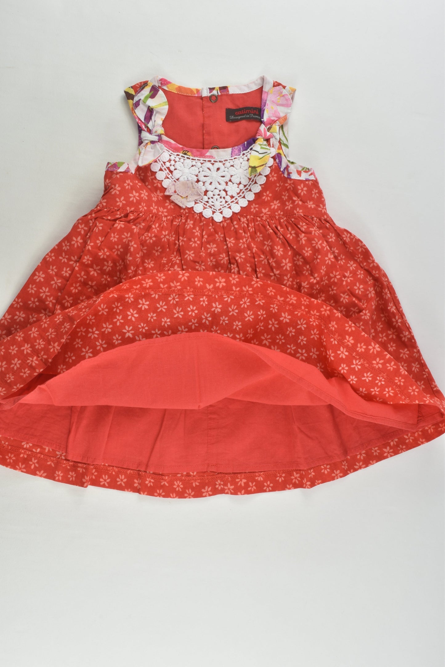 Catimini Size 1 (18 months, 80 cm) Lined Dress