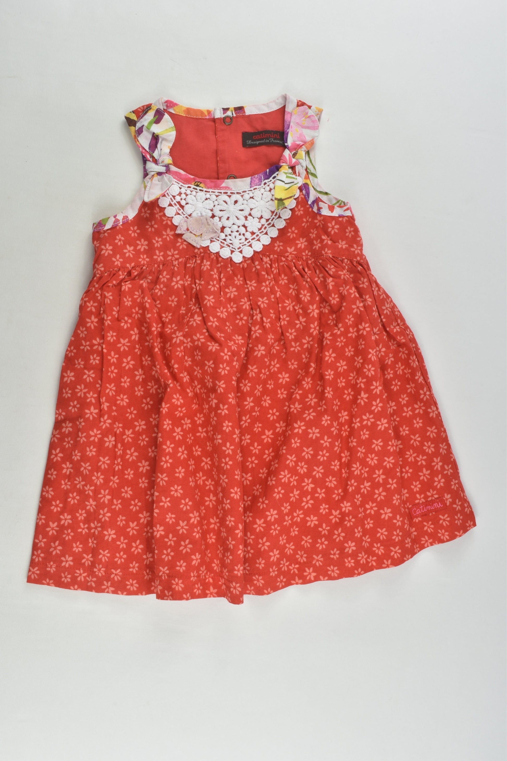 Catimini Size 1 (18 months, 80 cm) Lined Dress