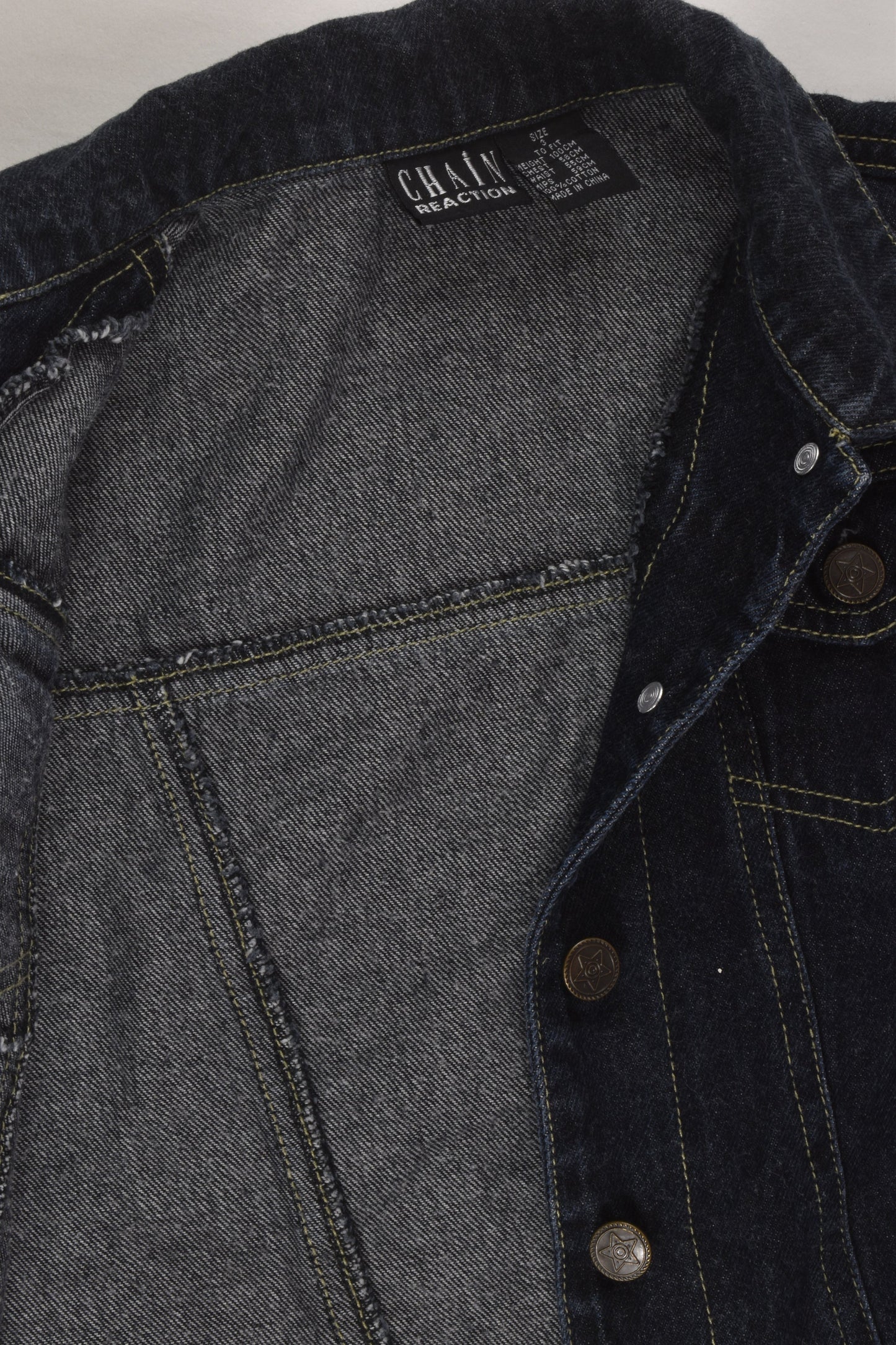 Chain Reaction Size 3 Denim Jacket