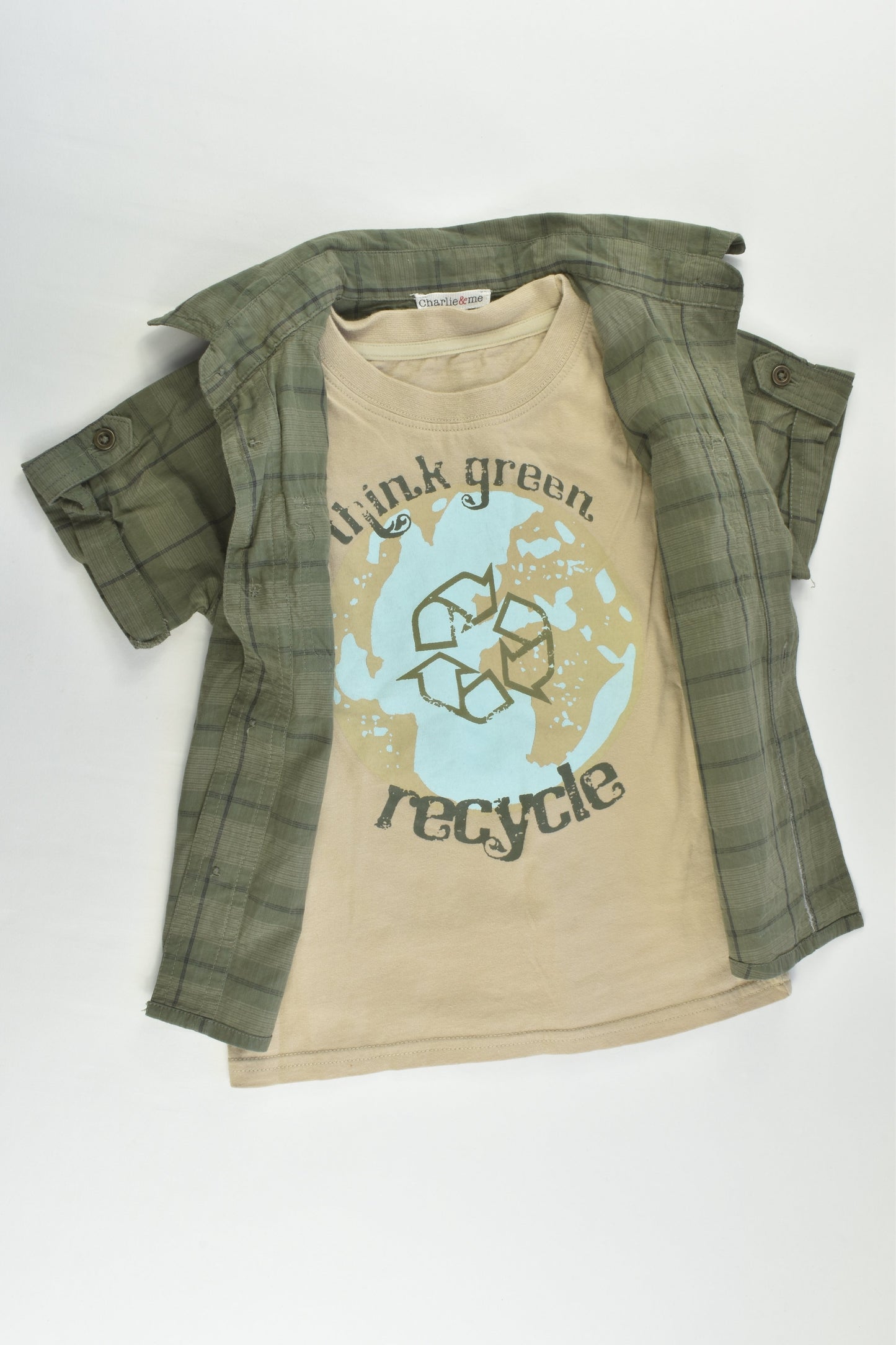 Charlie & Me Size 2 'Think Green, Recycle' Shirt