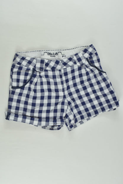 Château De Sable Size 10 Checked Lightweight Shorts