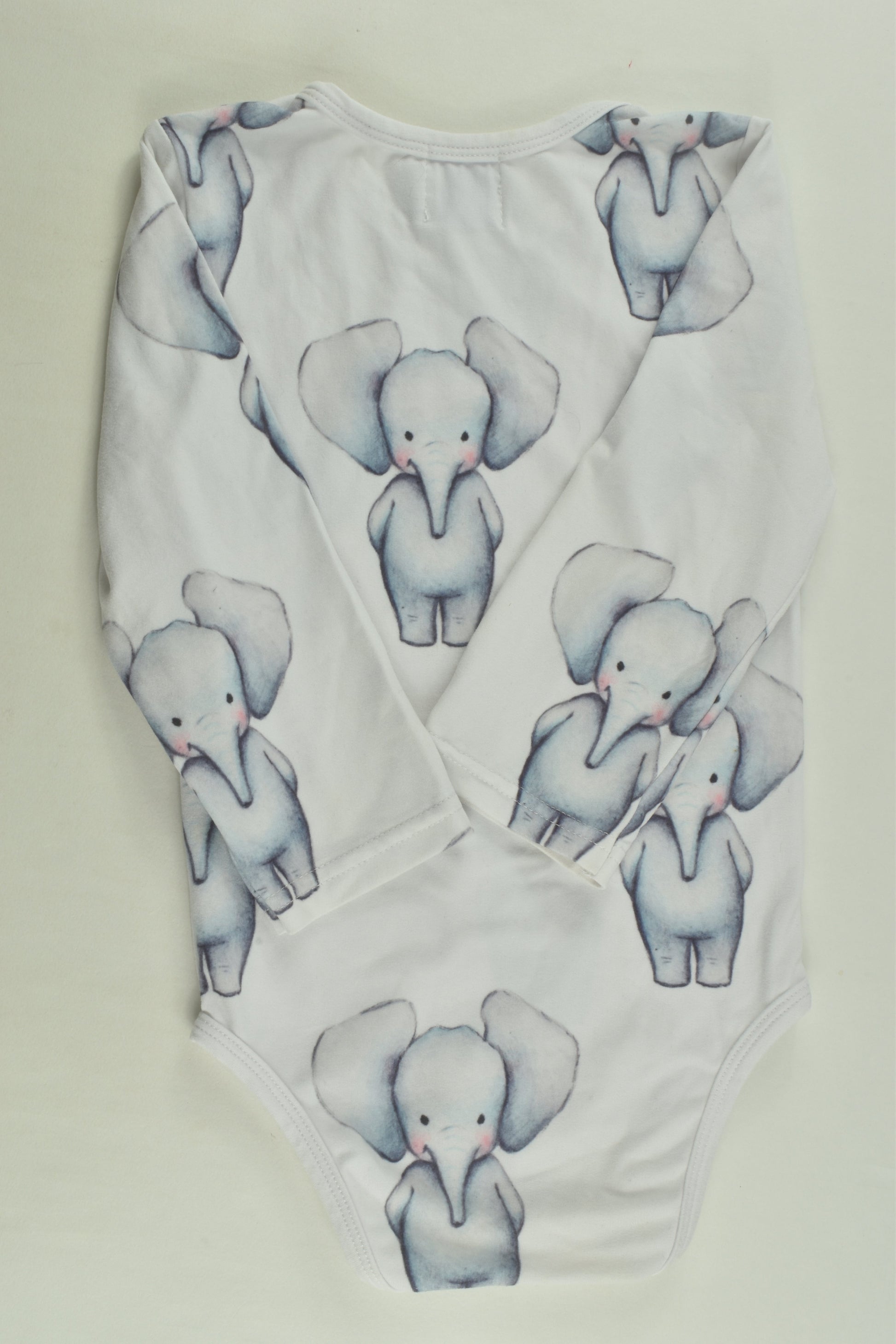 Cheeky Chickadee Size 1 (12-18 months) Elephant Bodysuit