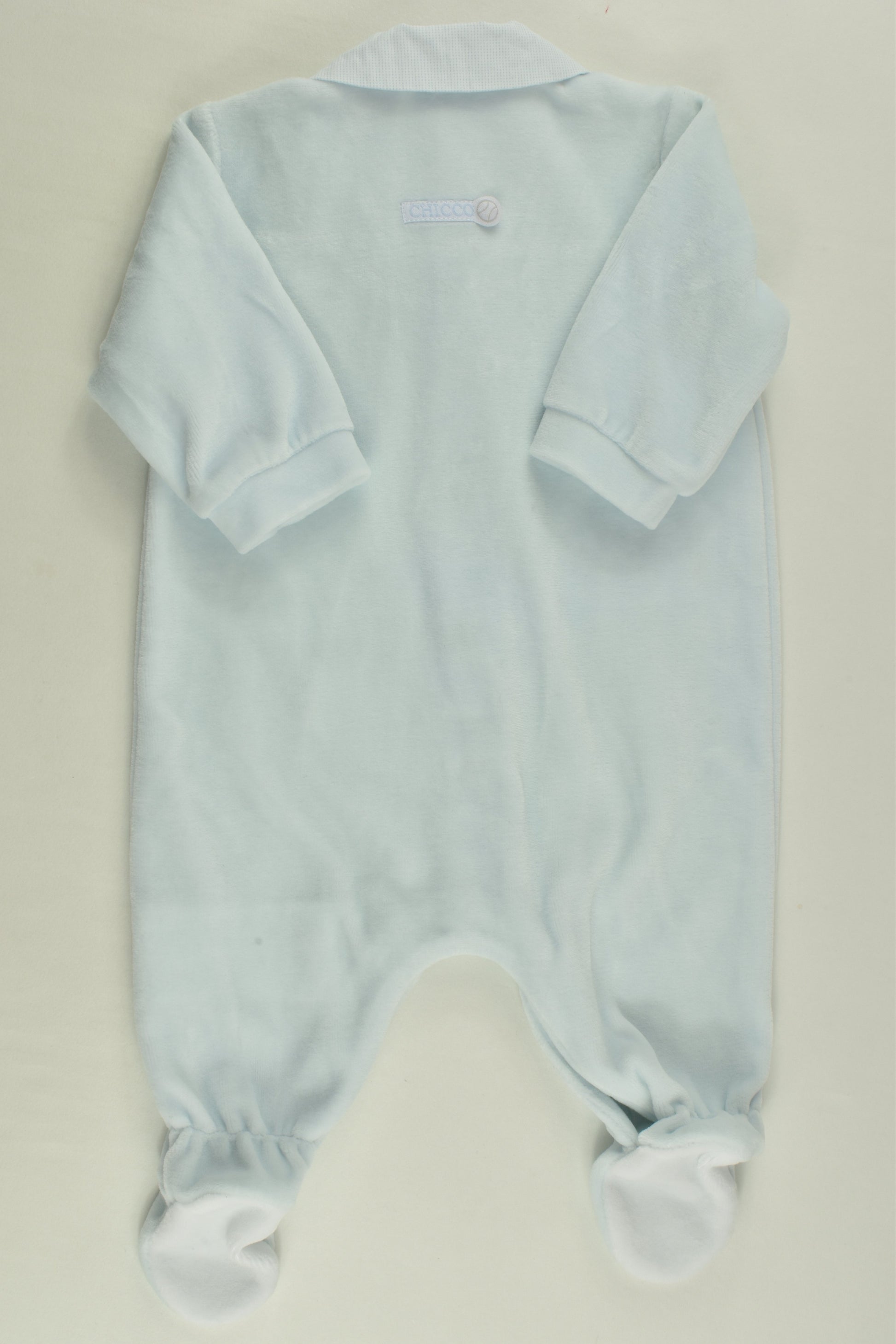 Chicco Size 0000 (50 cm) Footed Velour Romper