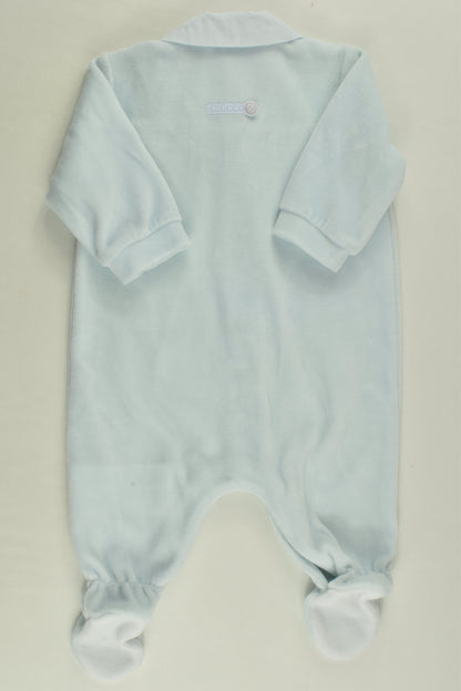 Chicco Size 0000 (50 cm) Footed Velour Romper