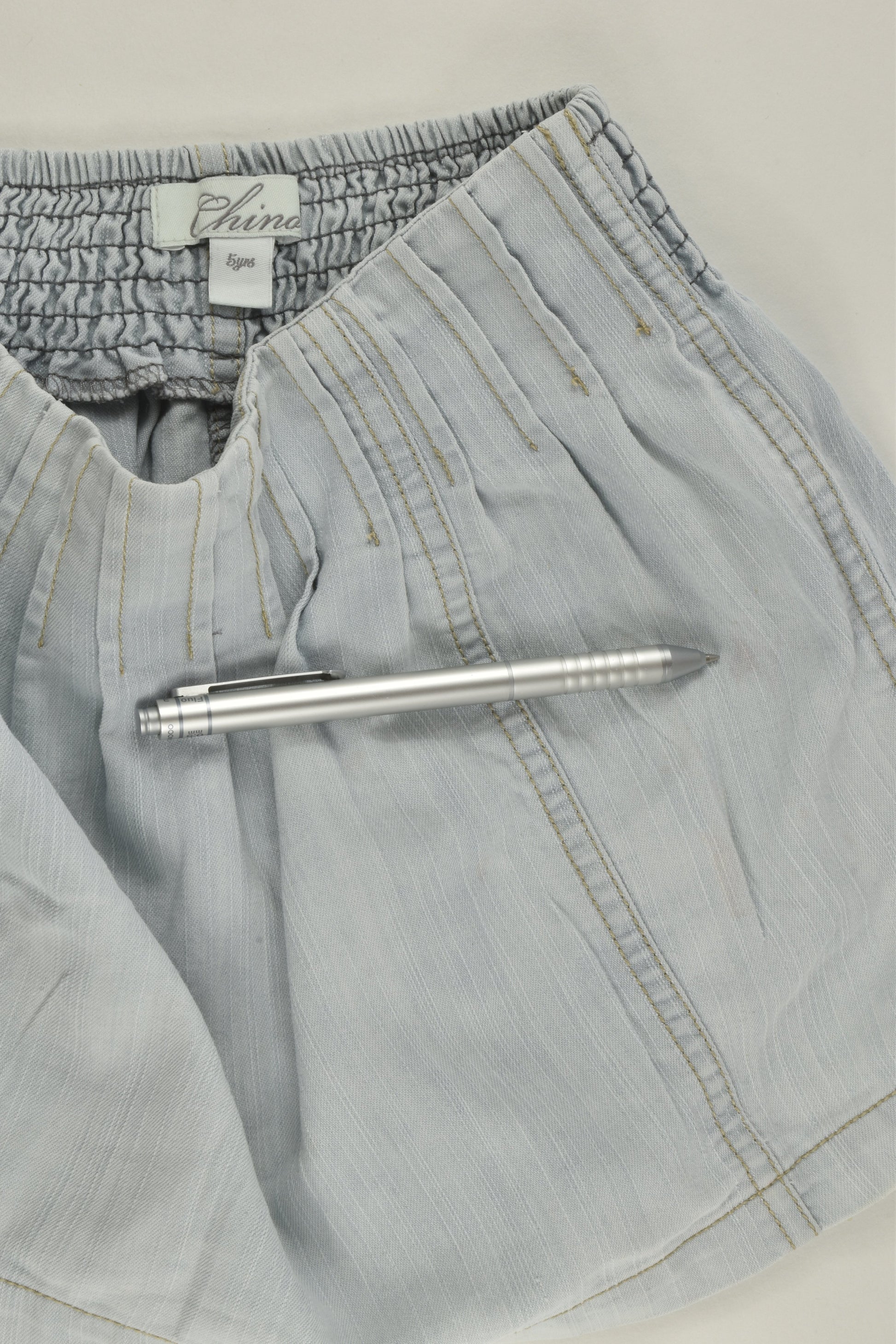 Chino Kids Size 5 Lightweight Denim Skirt