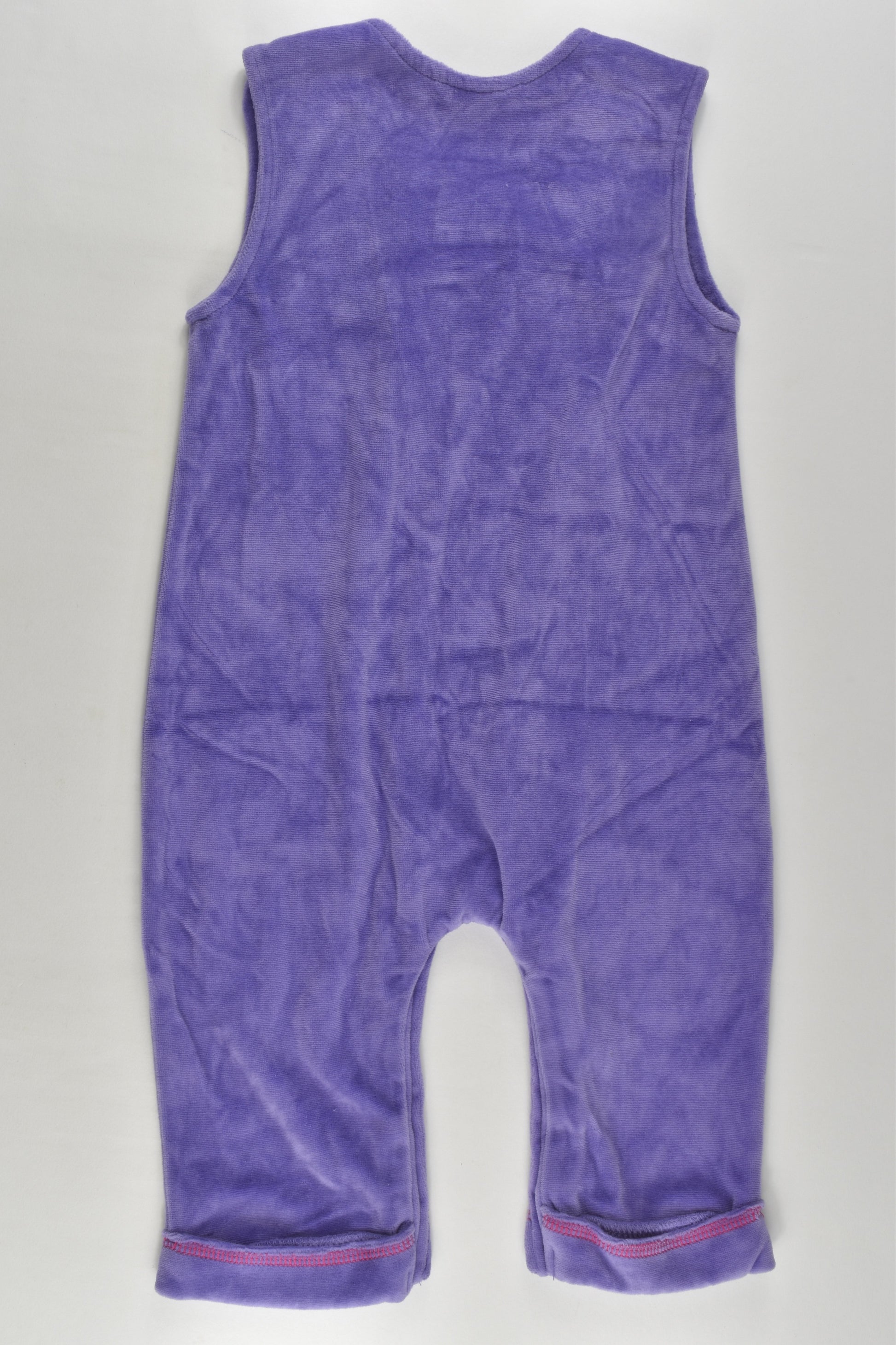 Coles Baby Size 0 Velour Bunny Overalls