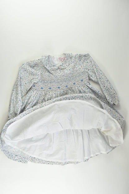Confiture Size 3 Floral Lined Smocked Dress