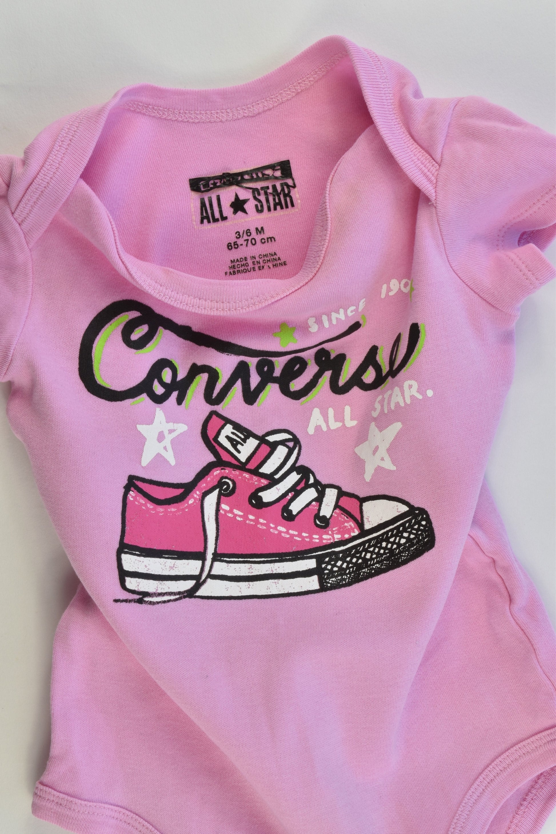 Converse All Star Size 3/6 months (65-70 cm) Bodysuit