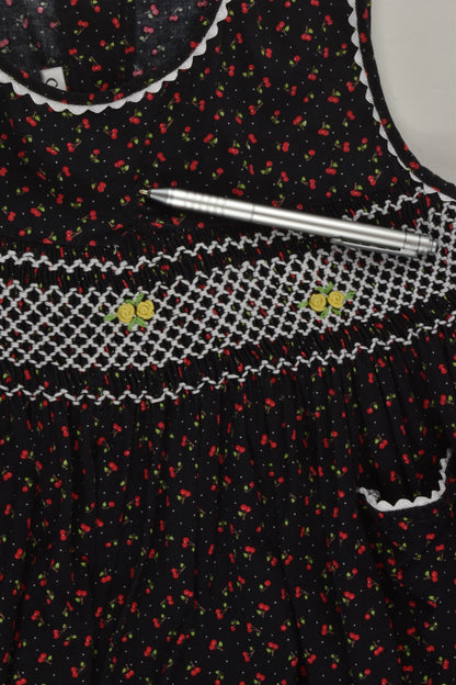 Cotton Club Size 6 Smocked Cherries Dress