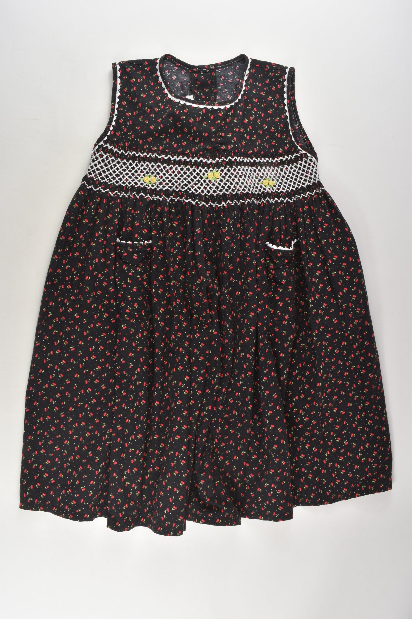 Cotton Club Size 6 Smocked Cherries Dress