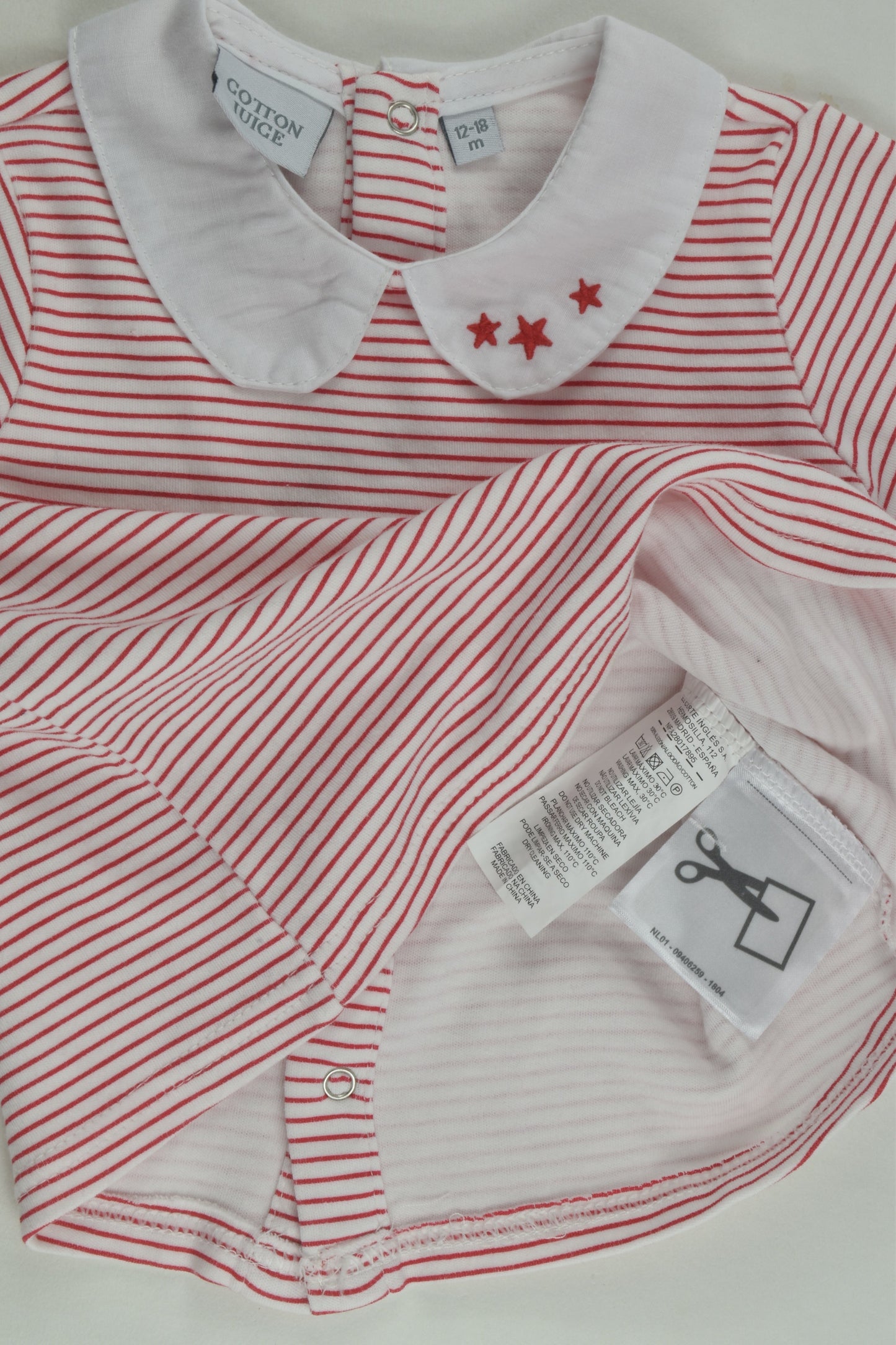 Cotton Juice Size 1 Collared Top