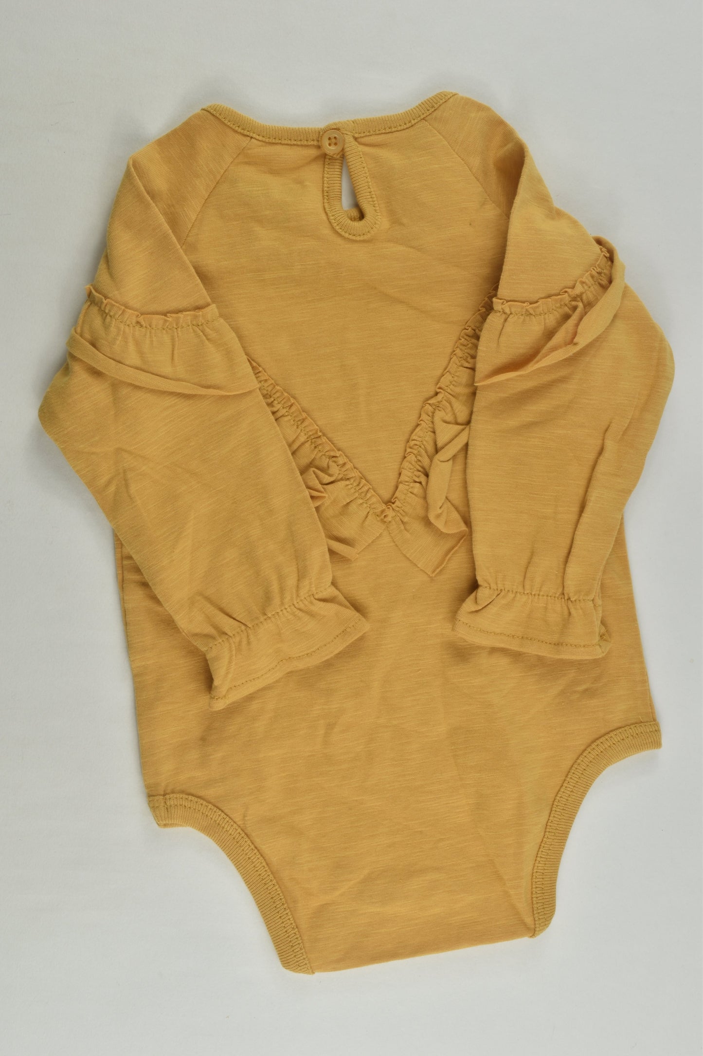 Cotton On Baby Size 0 Mustard Bodysuit