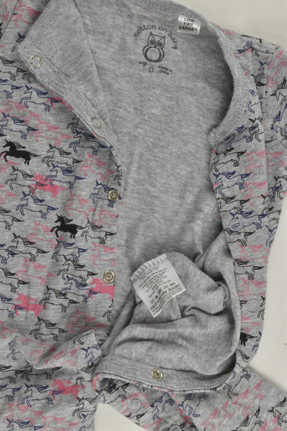 Cotton On Baby Size 0 Unicorn Romper