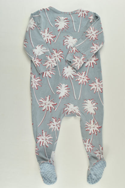 Cotton On Baby Size 00 (3-6 months) Palmtrees Footed Romper
