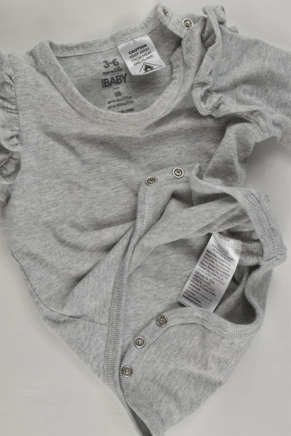 Cotton On Baby Size 00 (3-6 months) Ruffle Bodysuit