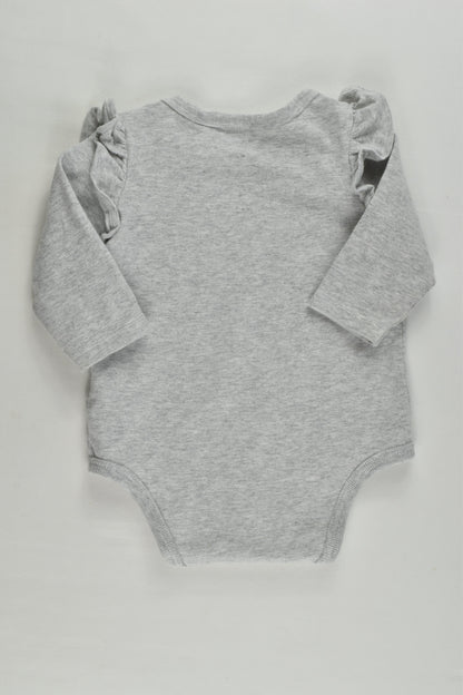 Cotton On Baby Size 00 (3-6 months) Ruffle Bodysuit