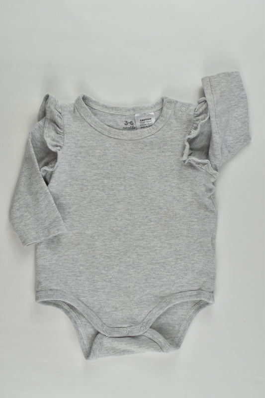 Cotton On Baby Size 00 (3-6 months) Ruffle Bodysuit