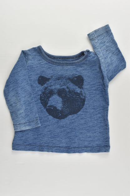 Cotton On Baby Size 00 Bear Top