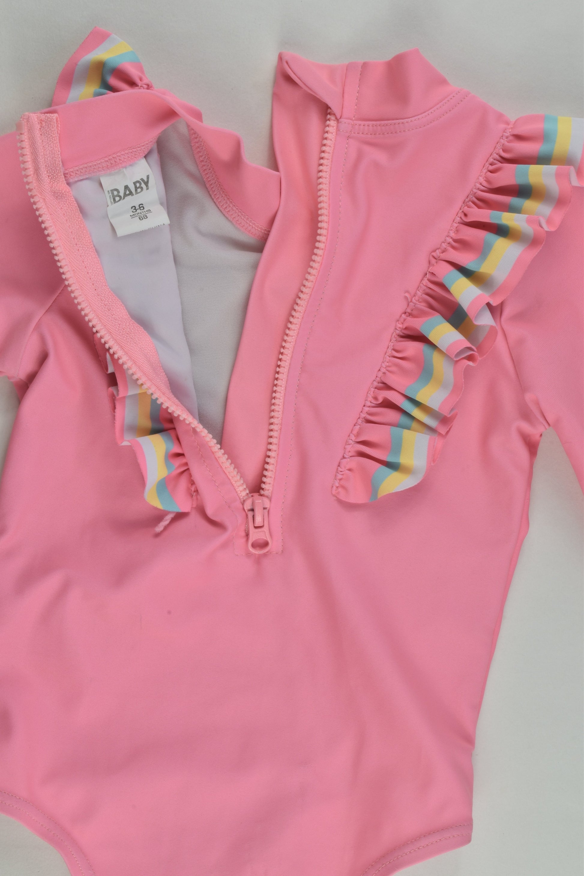 Cotton On Baby Size 00 Cocatoo Rashie Swimsuit