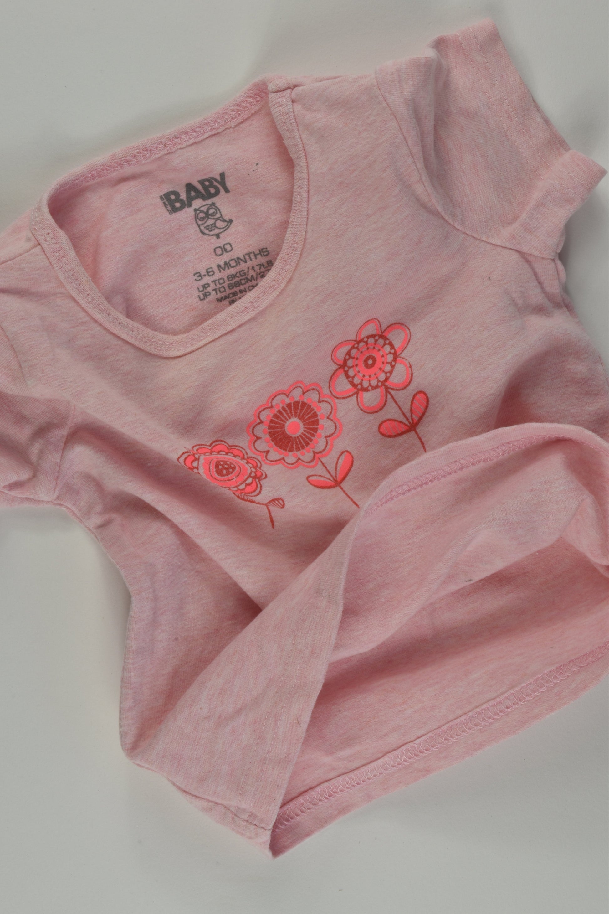 Cotton On Baby Size 00 Flower T-shirt