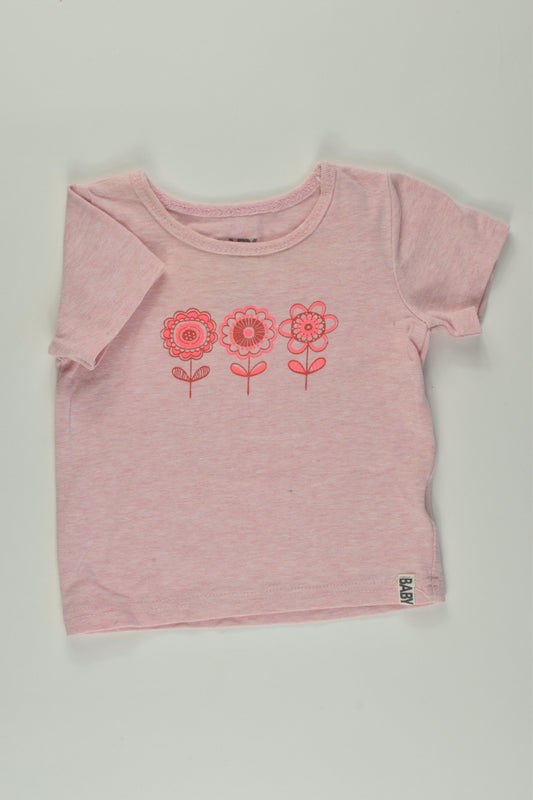 Cotton On Baby Size 00 Flower T-shirt