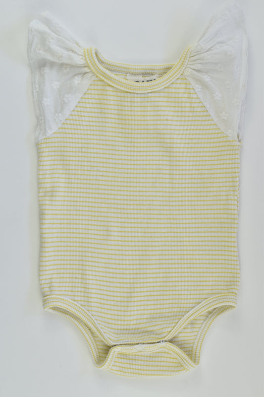 Cotton On Baby Size 00 Ribbed Bodysuit