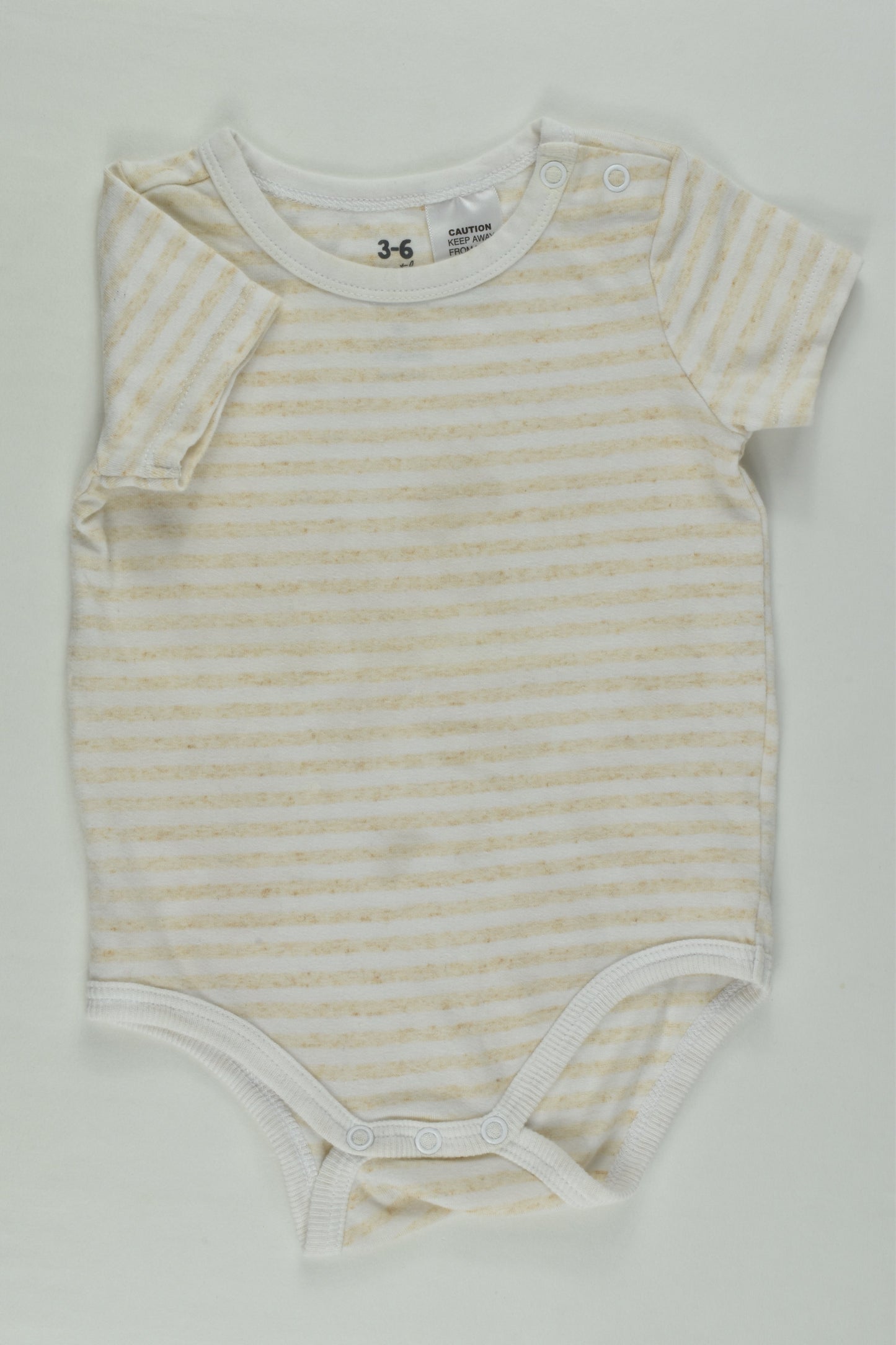 Cotton On Baby Size 00 Striped Bodysuit