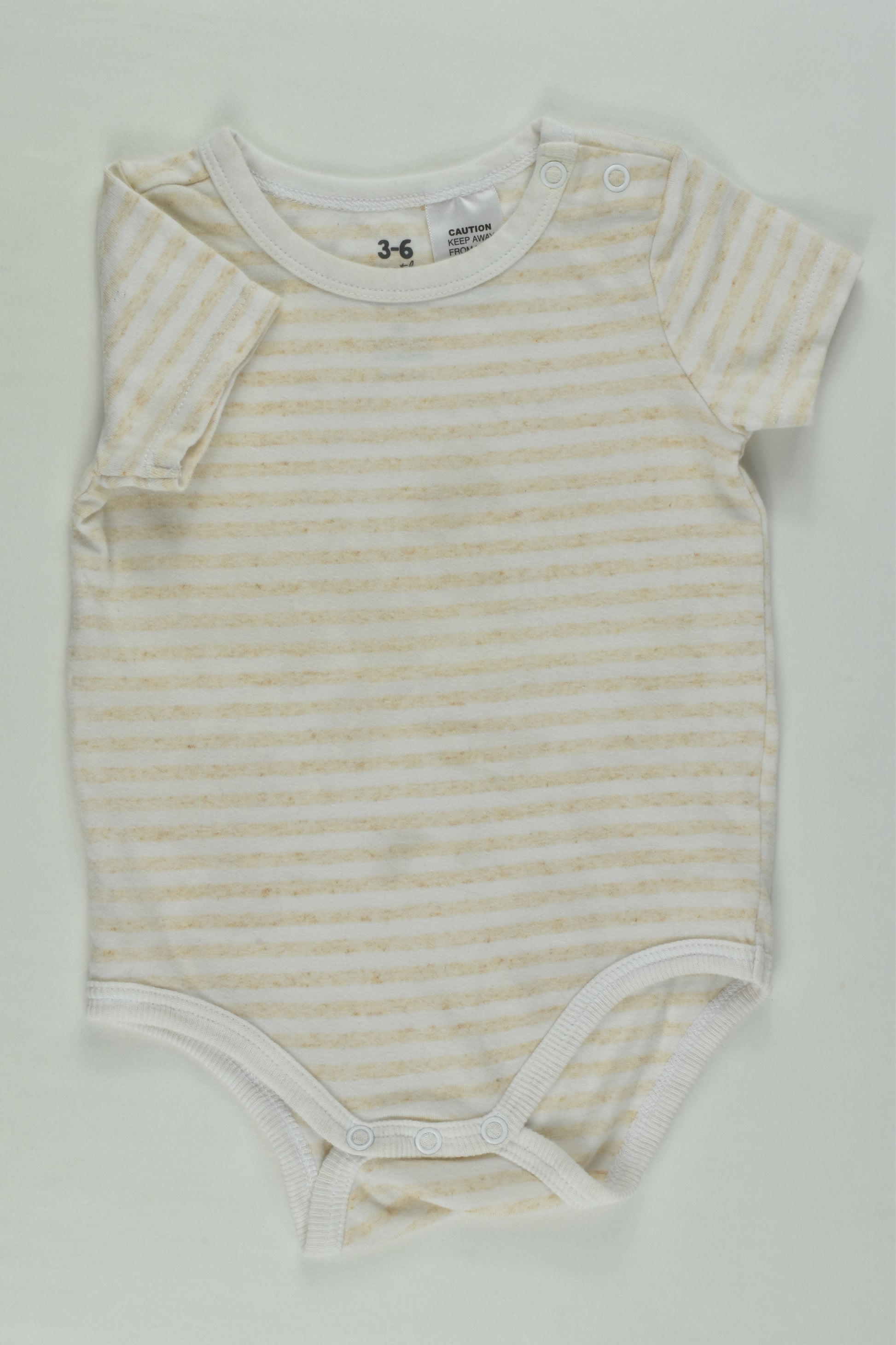 Cotton On Baby Size 00 Striped Bodysuit