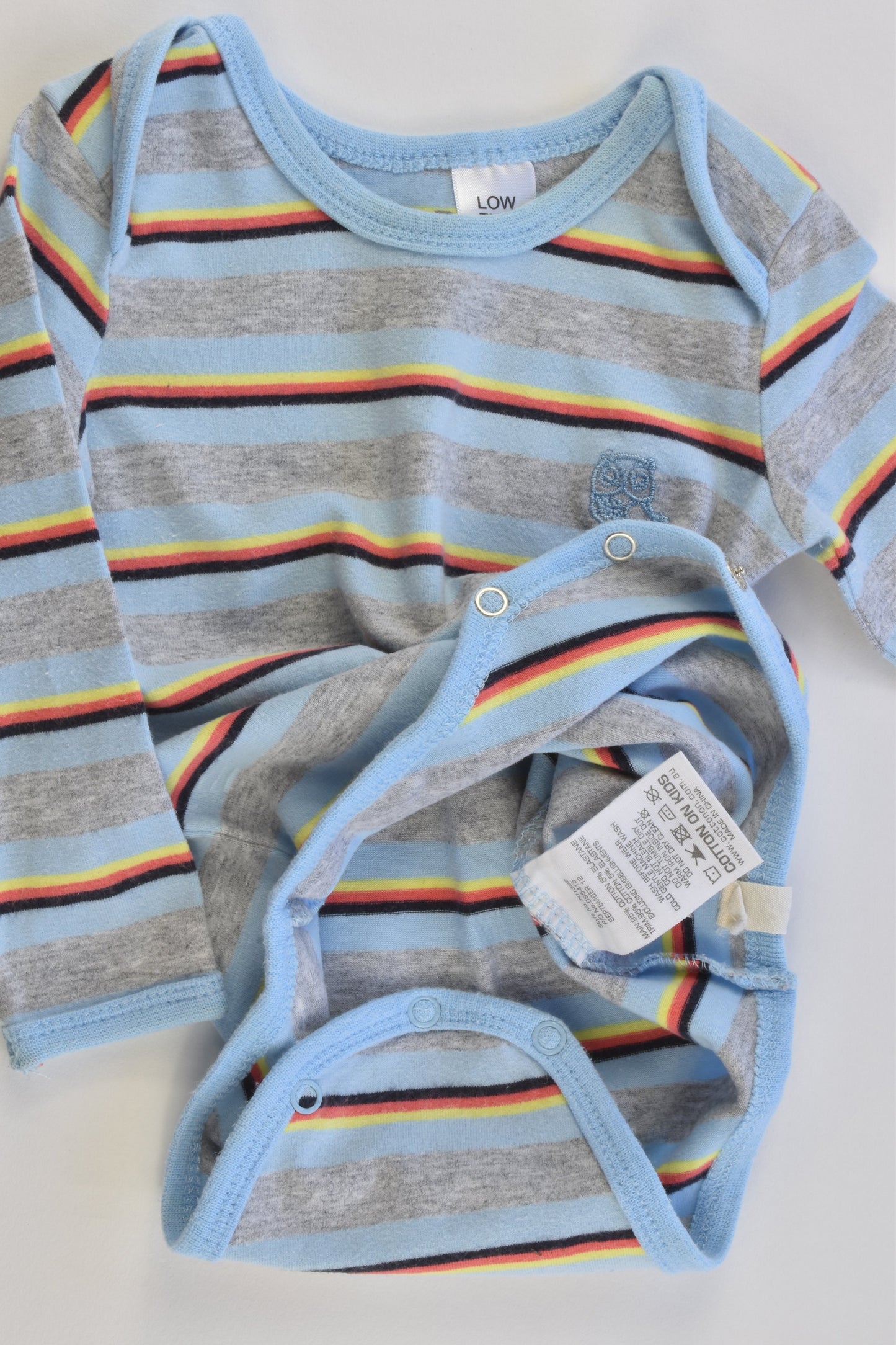 Cotton On Baby Size 000 (0-3 months, 62 cm) Striped Bodysuit