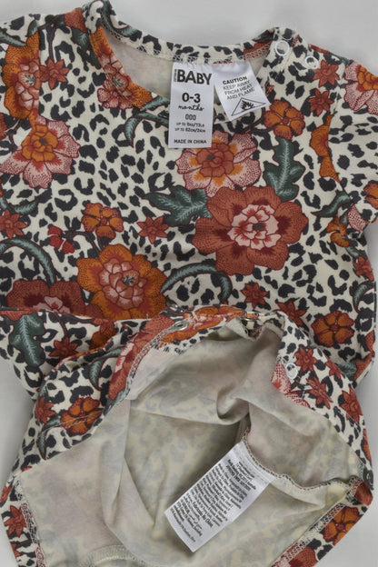 Cotton On Baby Size 000 Floral Short Romper