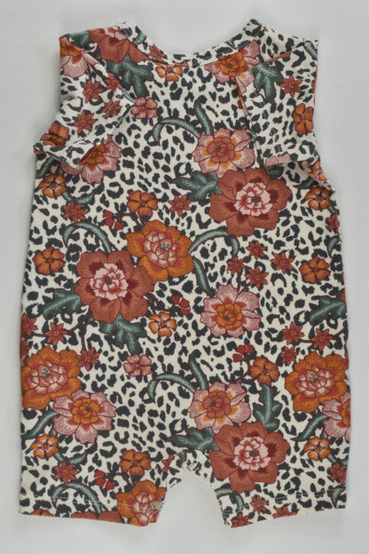 Cotton On Baby Size 000 Floral Short Romper