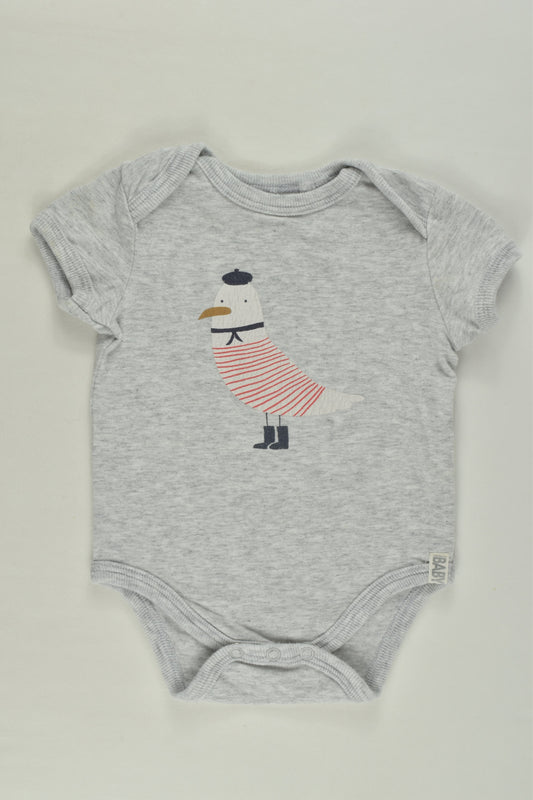 Cotton On Baby Size 000 Seagull Bodysuit