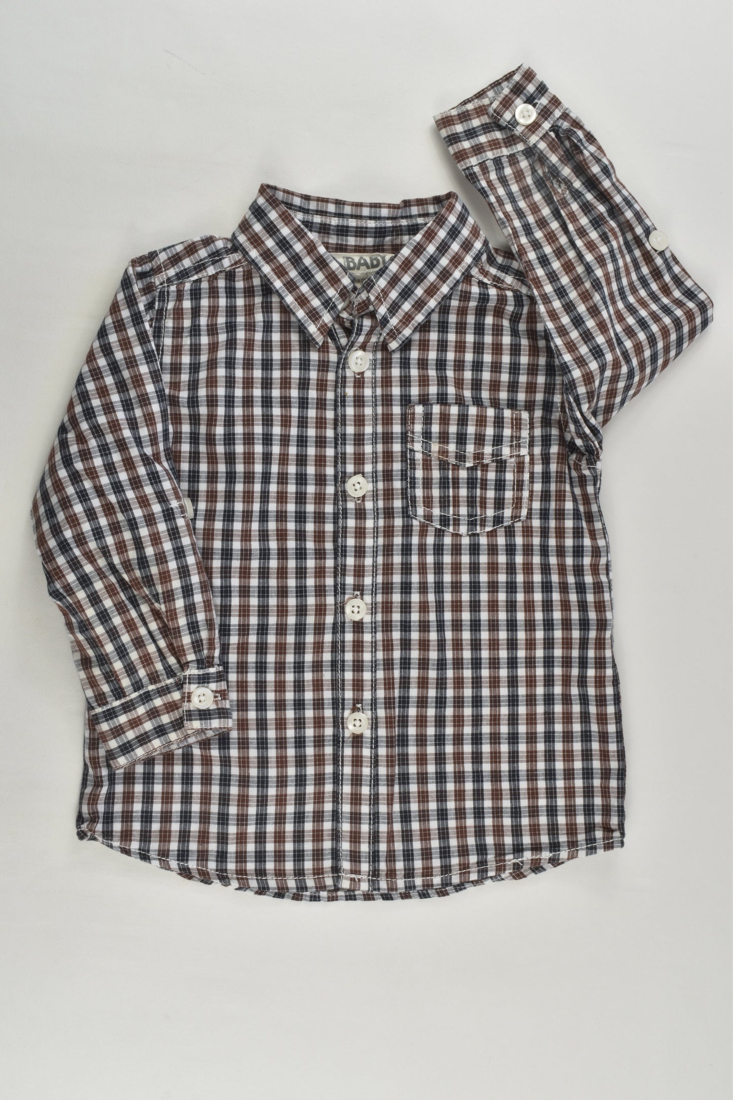 Cotton On Baby Size 1 Checked Shirt