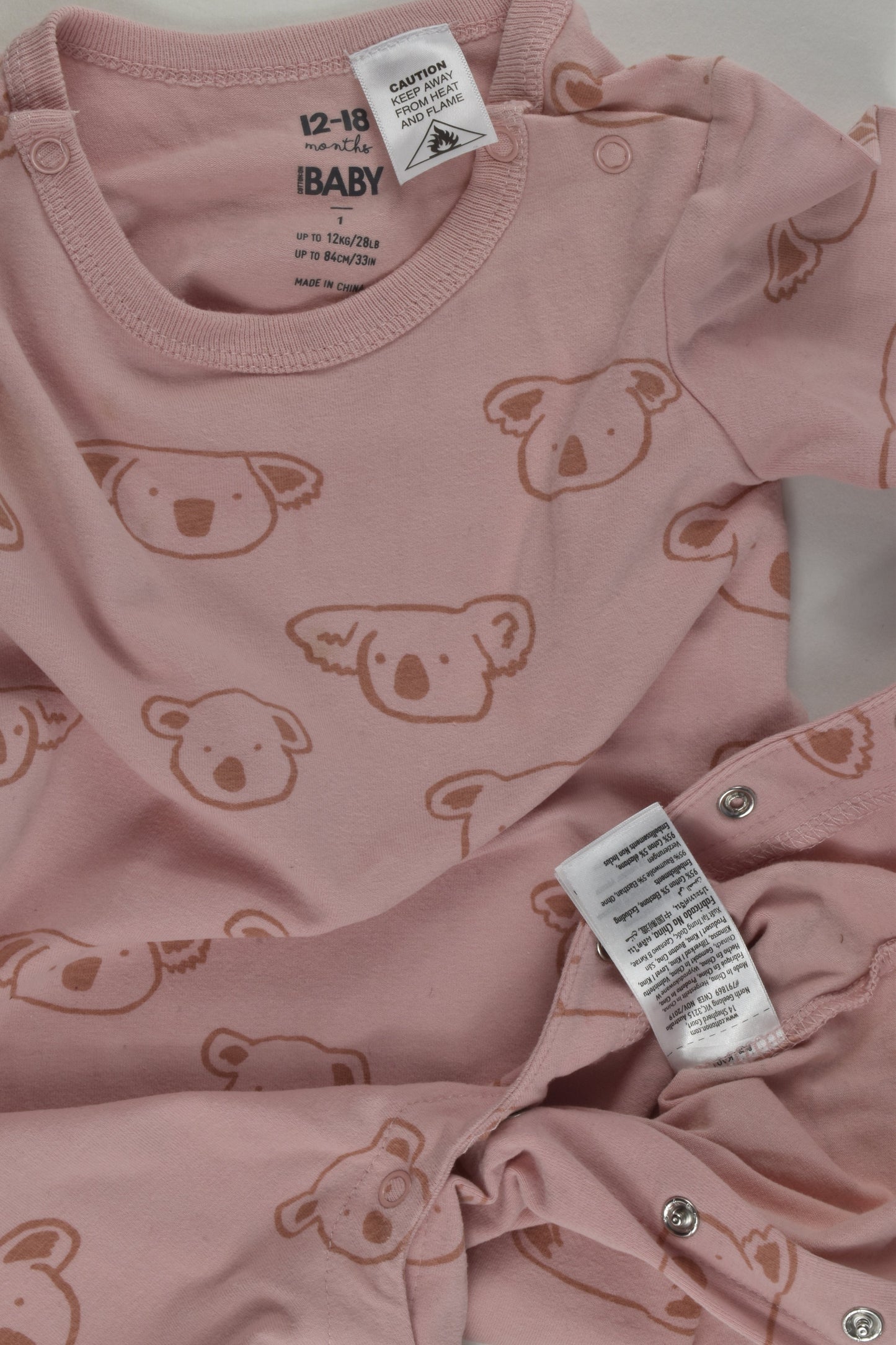 Cotton On Baby Size 1 Koala Romper