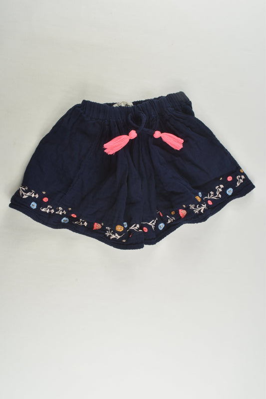 Cotton On Kids Size 1-2 Embroidery Skirt