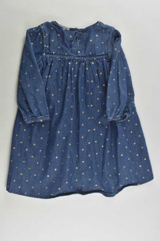 Cotton On Kids Size 1 Denim Dress