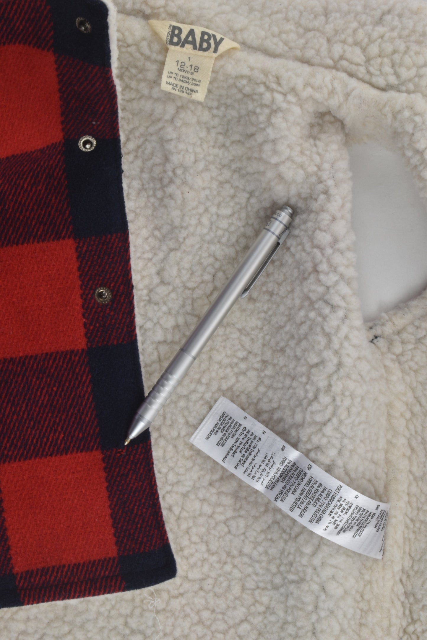 Cotton On Kids Size 1 Sherpa Vest