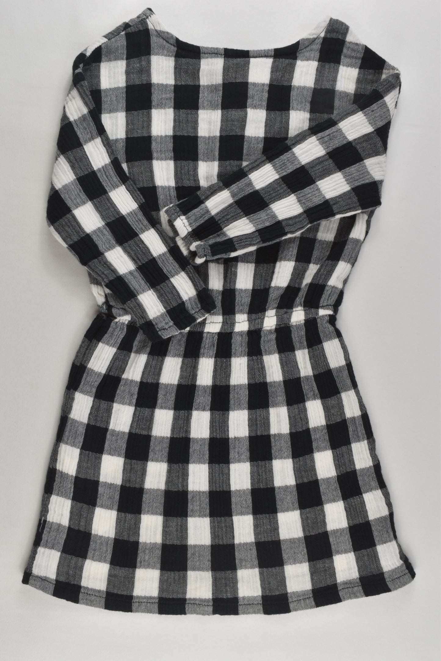 Cotton On Kids Size 2 Checked Muslin Dress