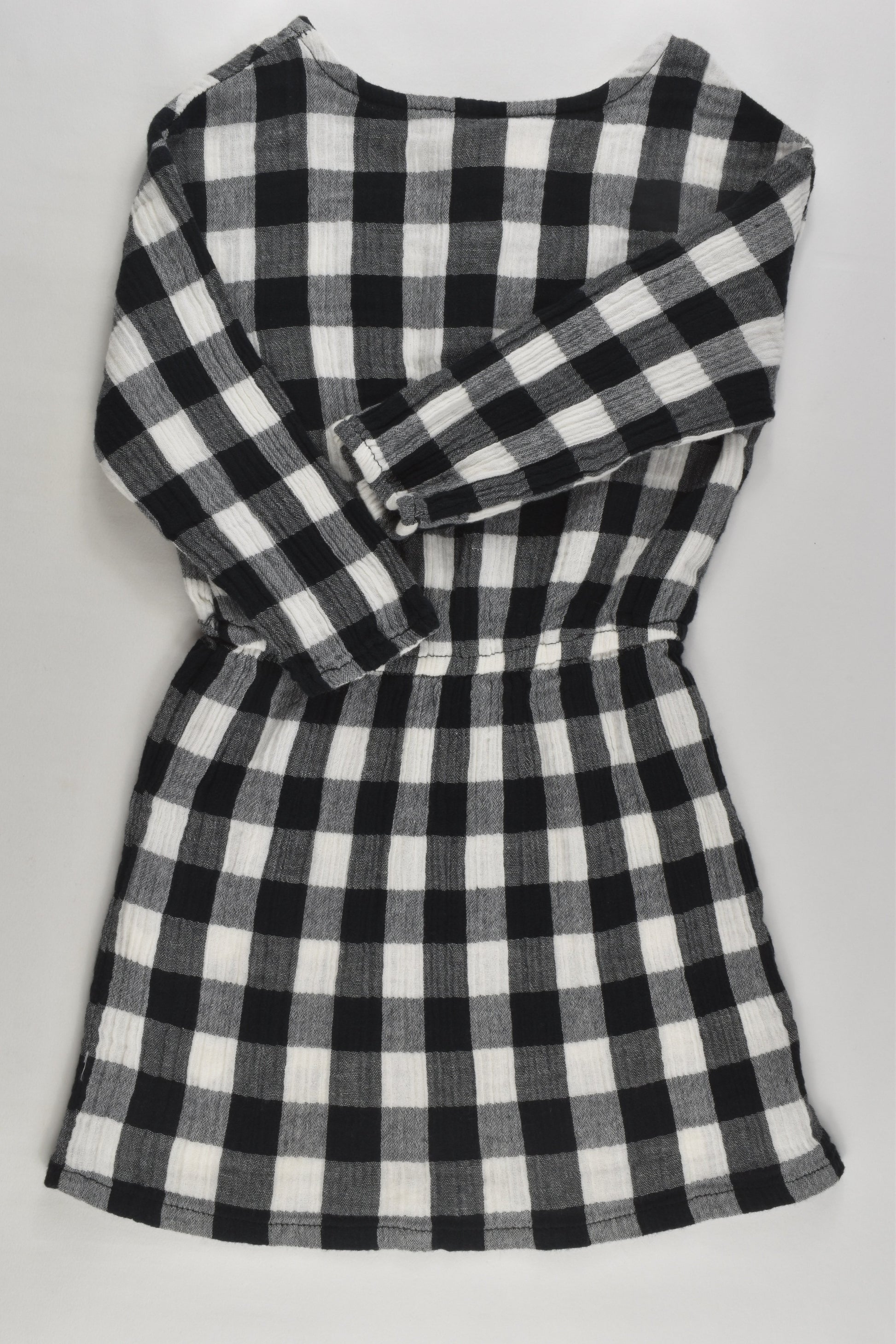 Cotton On Kids Size 2 Checked Muslin Dress