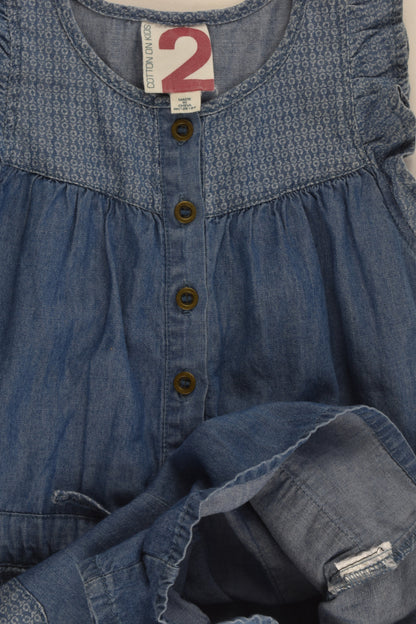 Cotton On Kids Size 2 Lightweight Denim Playsuit