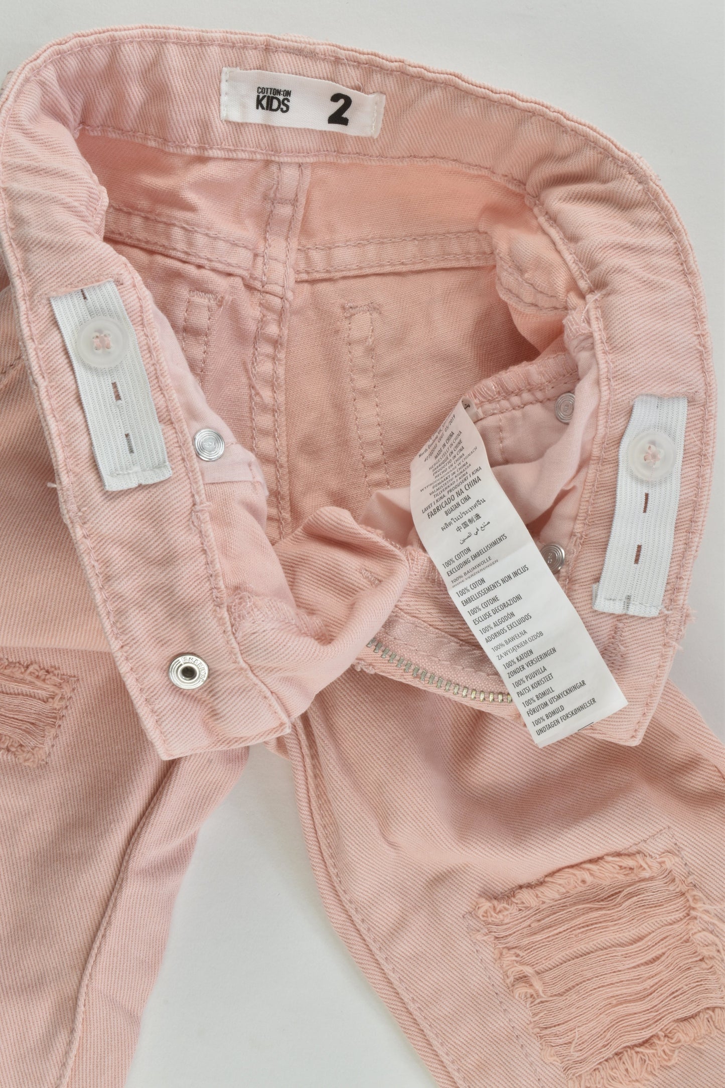 Cotton On Kids Size 2 Pink Denim Pants