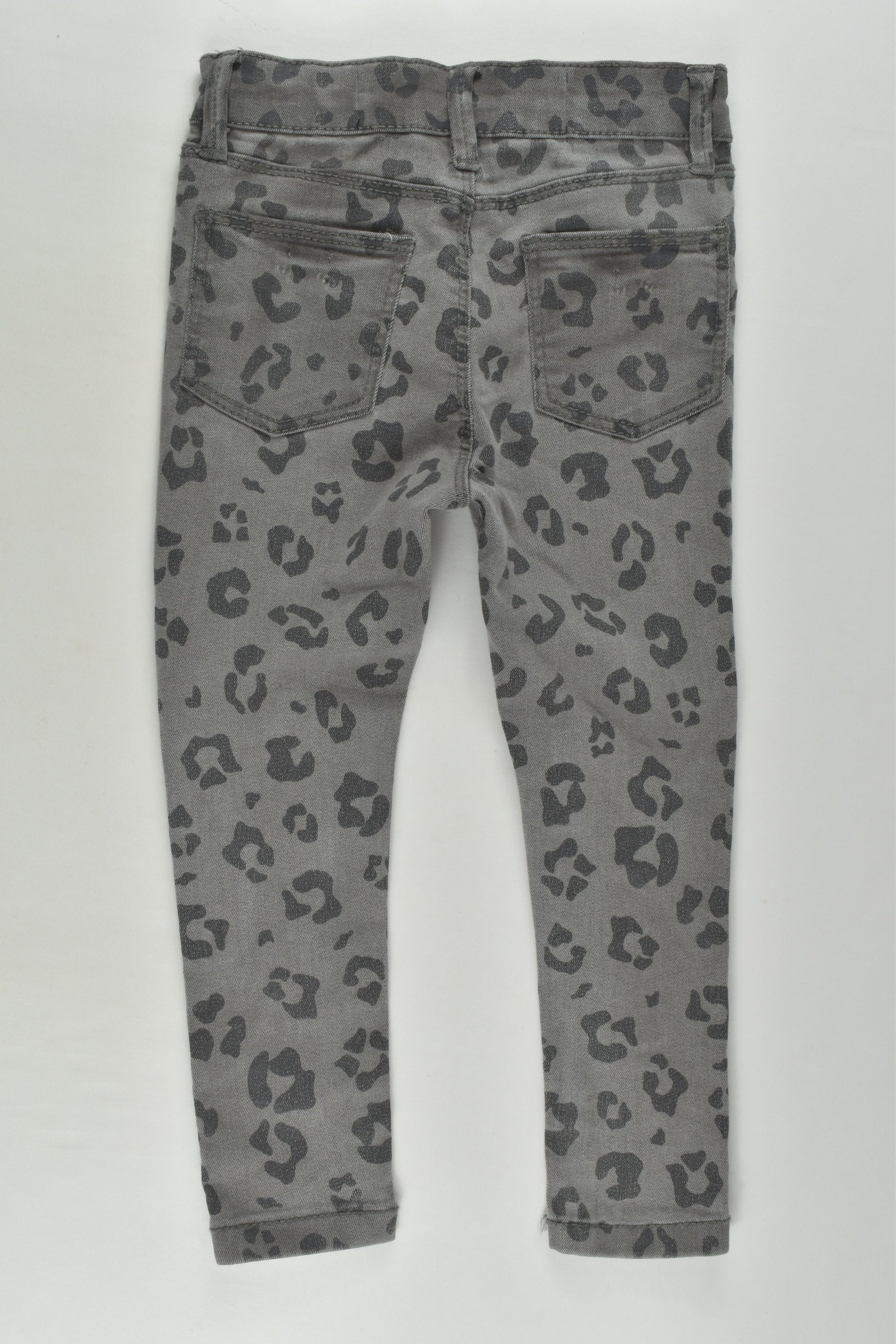 Cotton On Kids Size 2 Skinny Leopard Print Denim Pants
