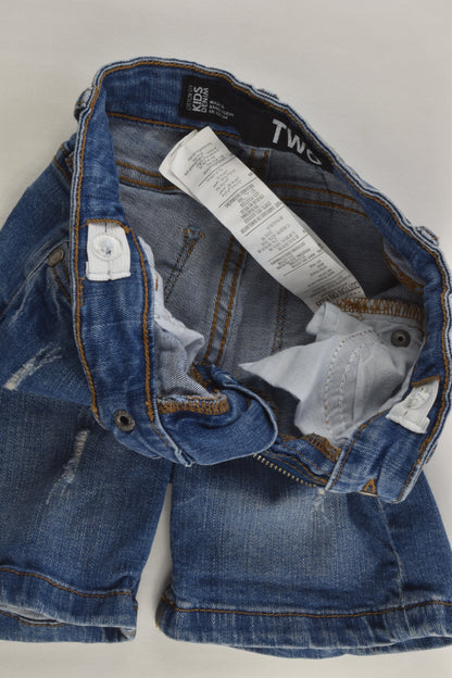 Cotton On Kids Size 2 Stretchy Denim Shorts