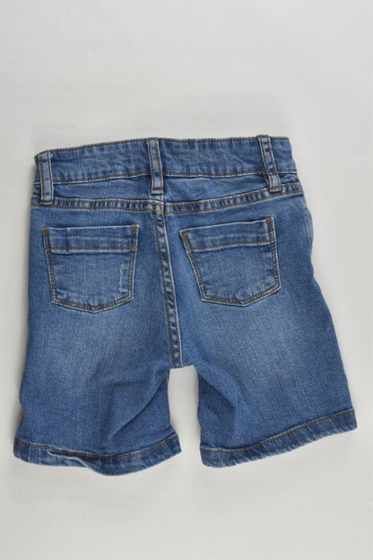 Cotton On Kids Size 2 Stretchy Denim Shorts
