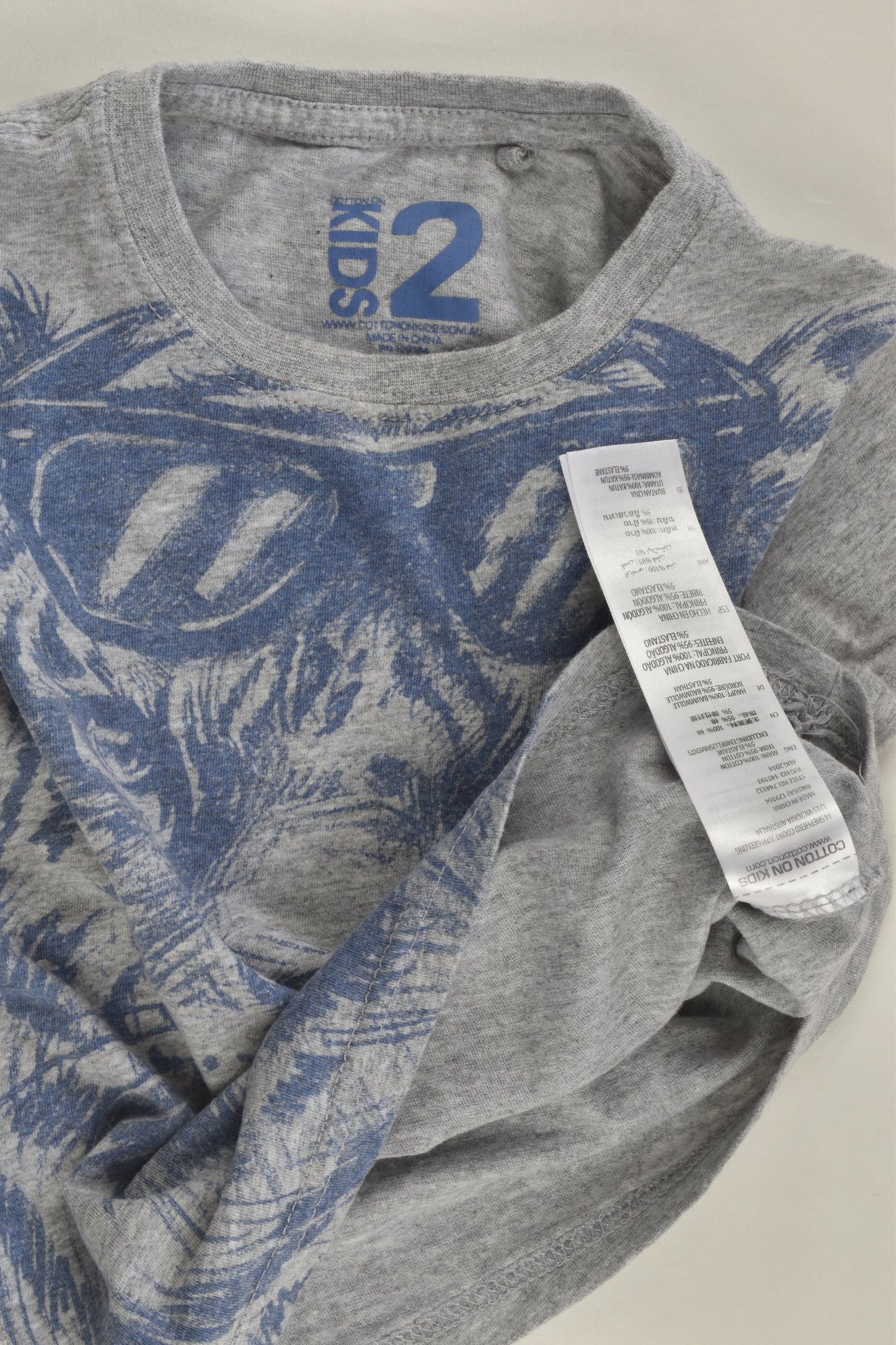 Cotton On Kids Size 2 Tiger T-shirt
