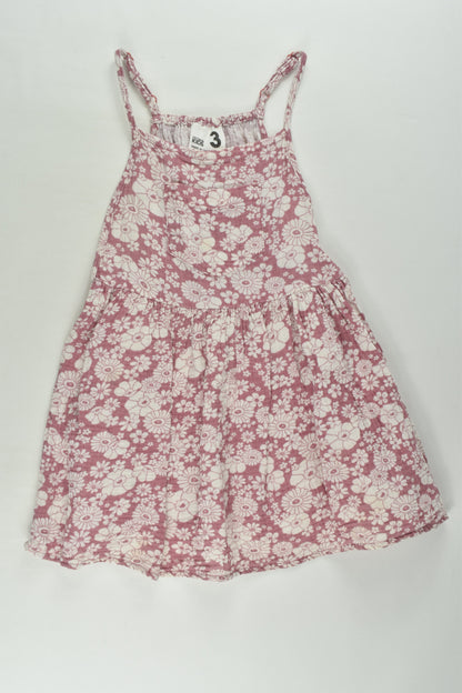 Cotton On Kids Size 3 Floral Muslin Dress